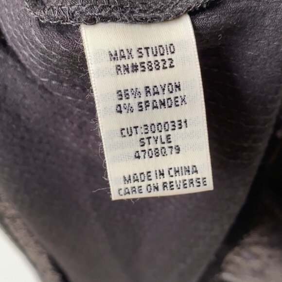 Max Studio Black Sequin Short Sleeve Top Medium - Picture 5 of 5